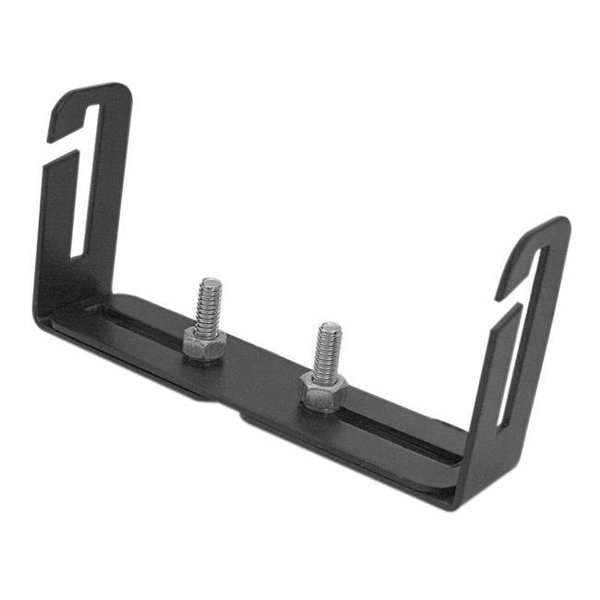 Fasttrack 5.13 to 8.13 in. Adjustable Single Hole Mounting Bracket with Quick Release Sides; Black FA202091
